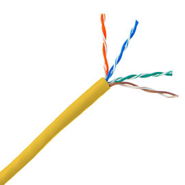 Подгонянный красный цвет провода Кат6 Лан кабеля етернет куртки ПВК Кат5е желтый